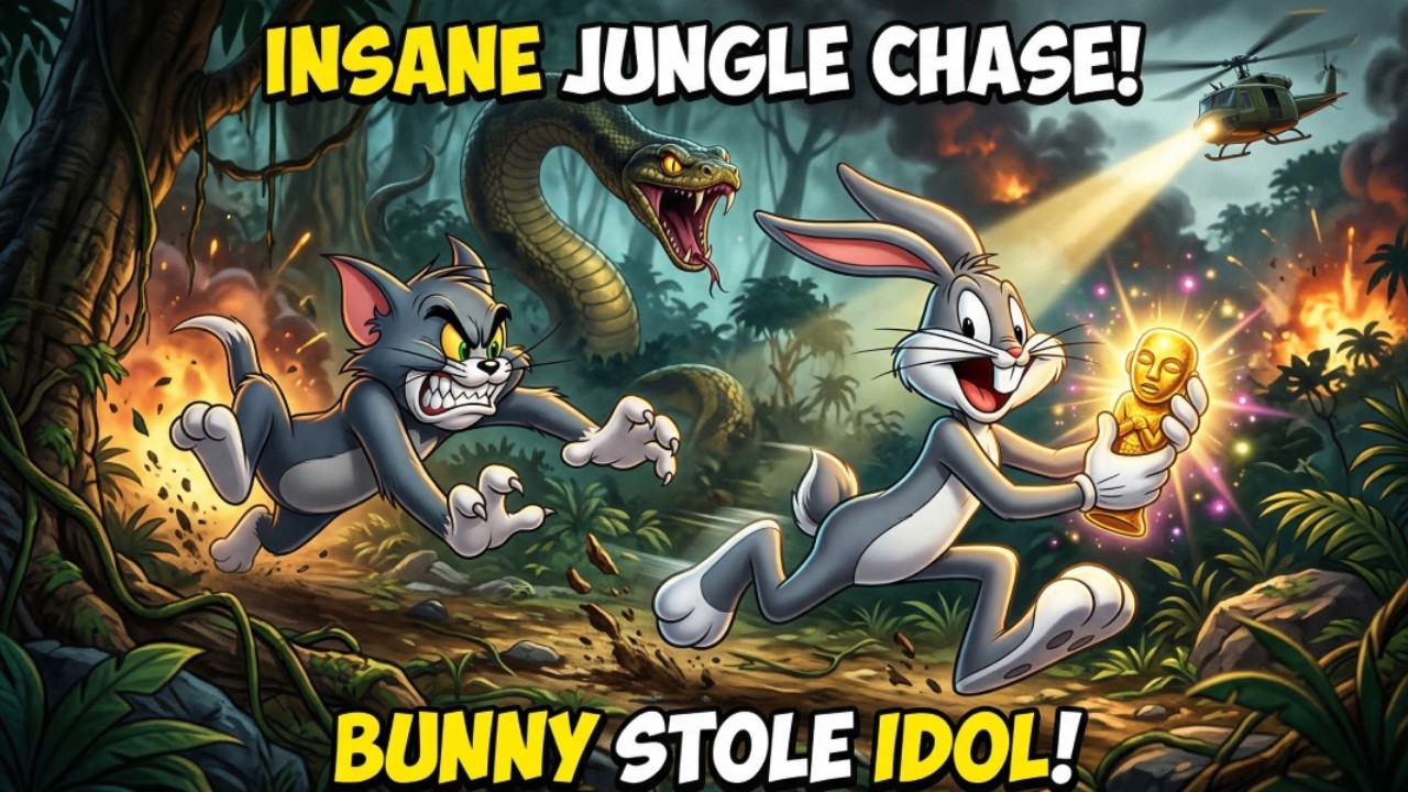 Bugs Bunny vs Police, Snake & Tom! 🐰🔥 (Full Action Cartoon) | Benny & Tommy Toons