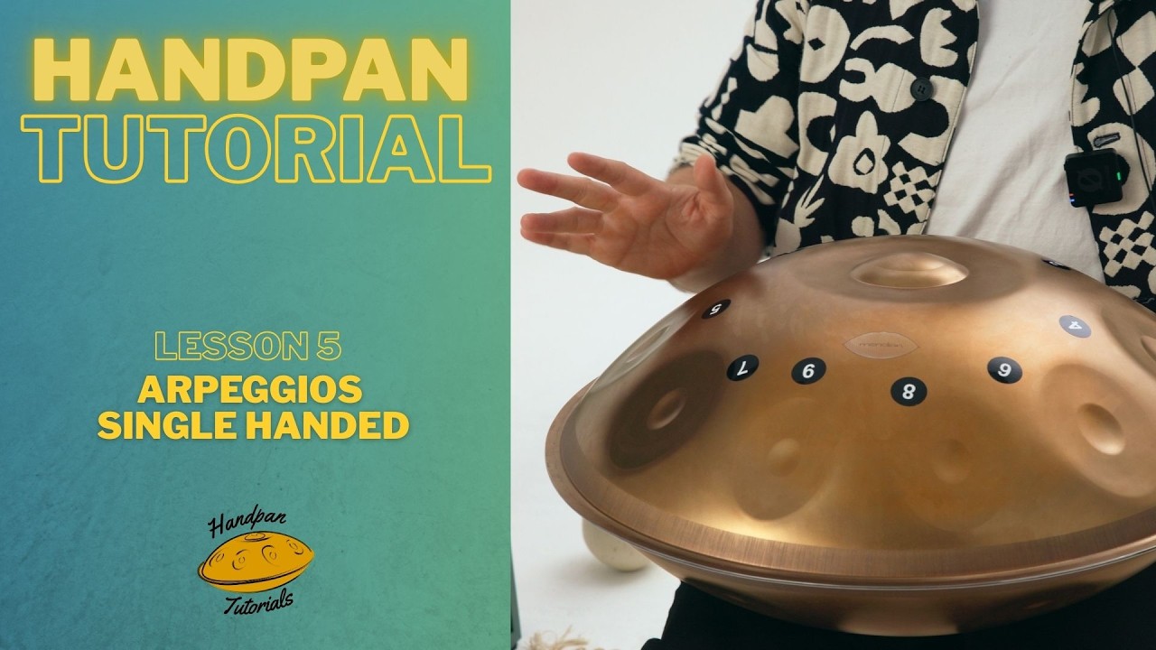 Arpeggios Single Handpan | D Kurd | Handpan Tutorials