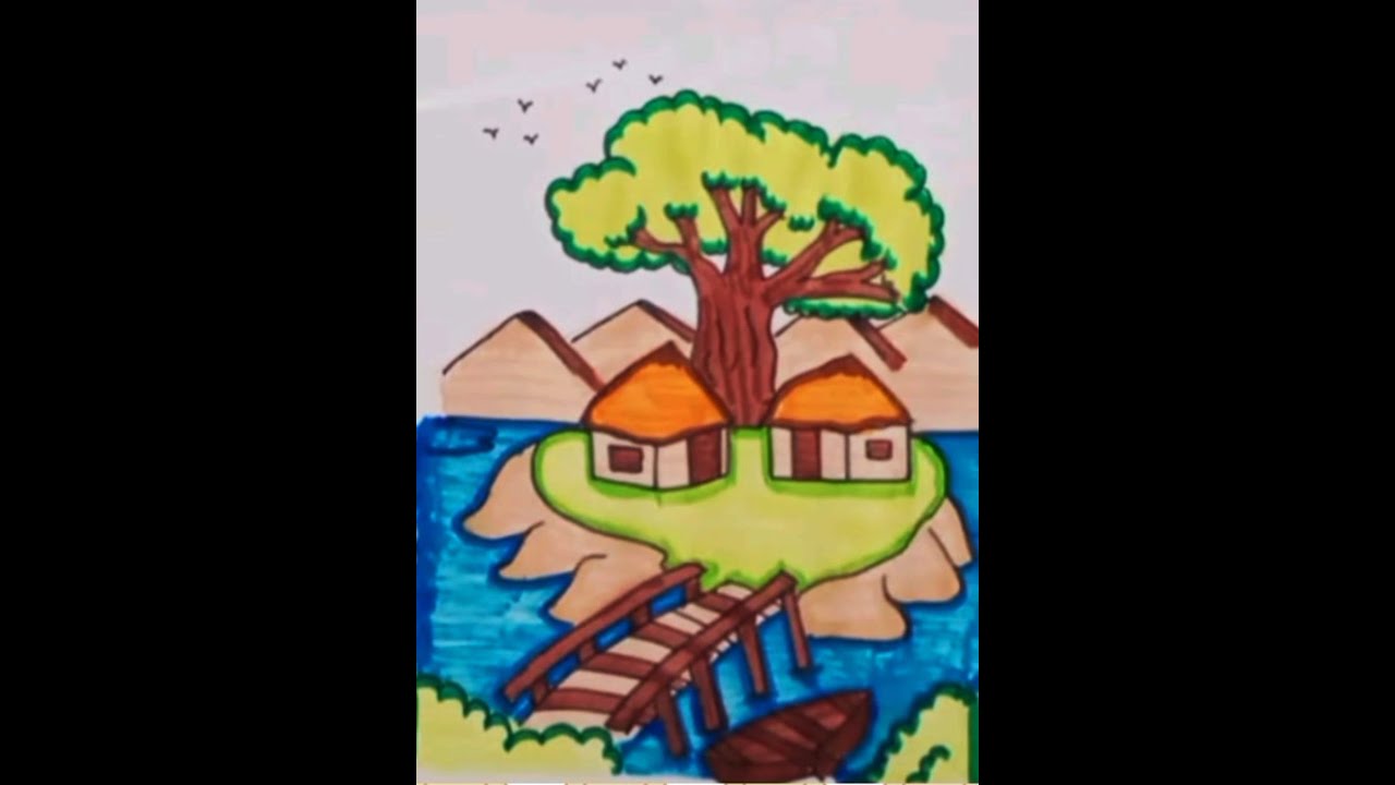 How to Draw Beautiful Nature Scenery