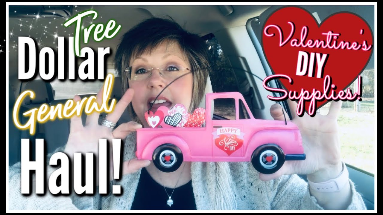 VALENTINE | DOLLAR TREE HAUL | DOLLAR GENERAL HAUL | DIY SUPPLIES | Country Girl