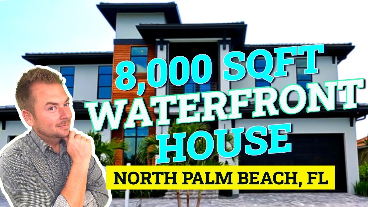 Stunning 8,000 Sq Ft Waterfront Home Tour | North Palm Beach FL!!!
