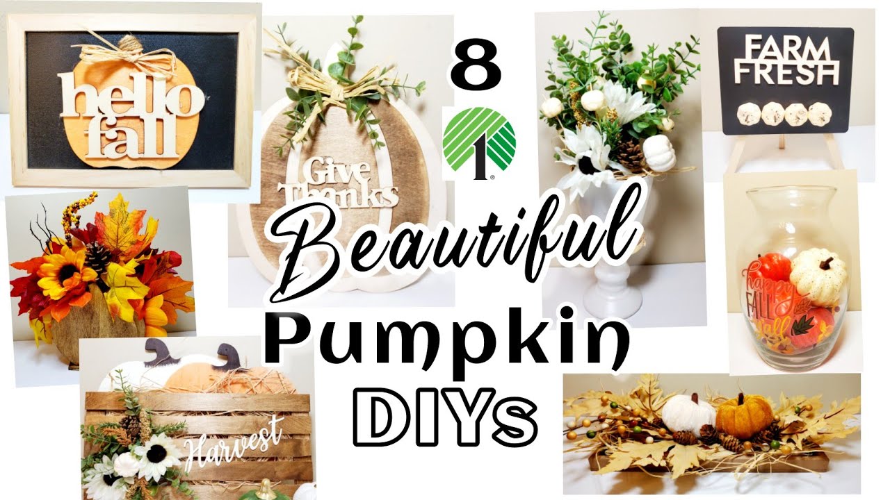 DOLLAR TREE DIYS/Dollar tree fall diys/ pumpkin decorations and ideas