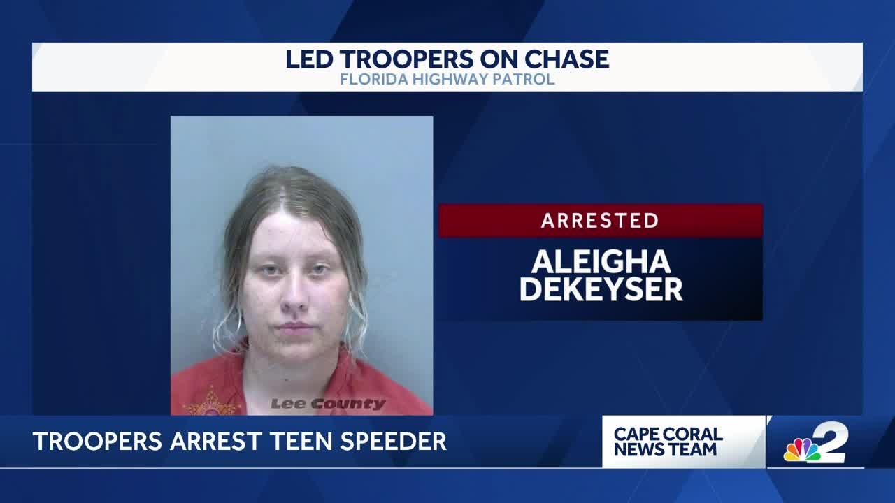 18-year-old woman arrested after leading Florida troopers on chase in Cape Coral