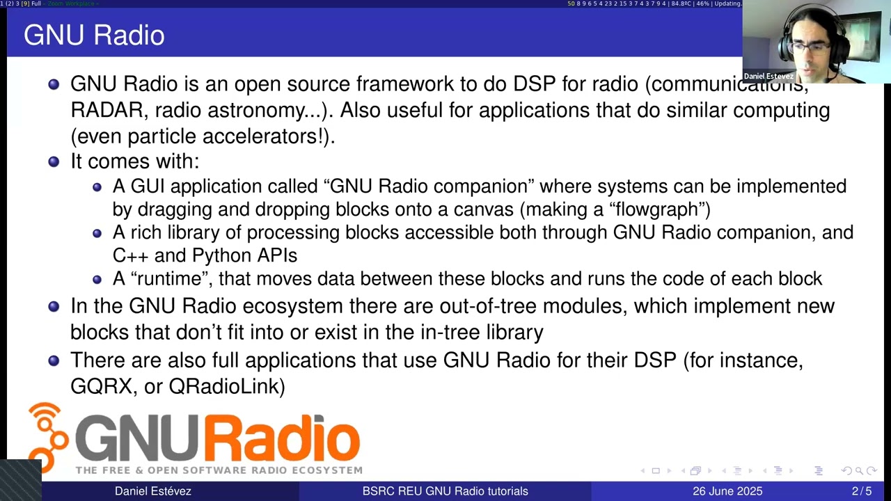 Daniel Estévez: GNU Radio Tutorial I (2025)