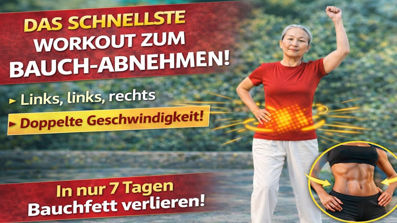 Schnell Bauchfett verlieren – Rhythmisches Ganzkörper-Workout in nur 10 Minuten