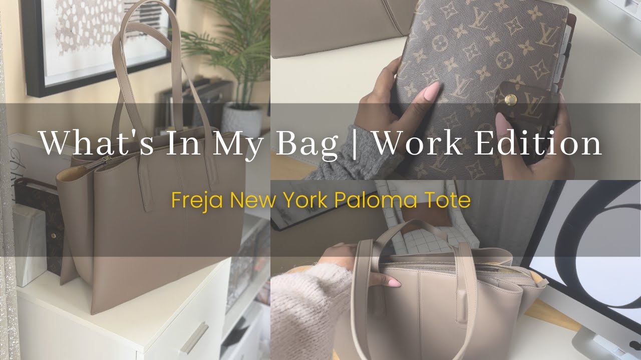 What's in my bag? - Work Edition | Freja New York Paloma Tote | Detailed Review