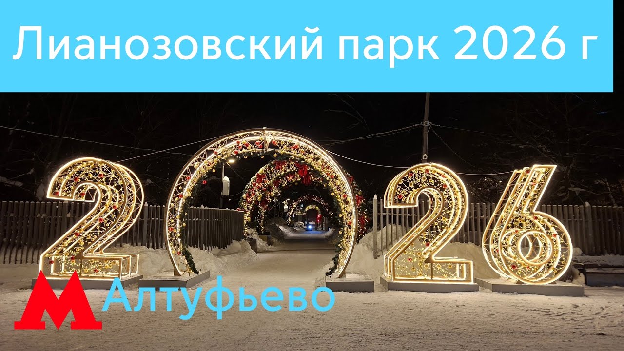 Новогодний Лианозовский парк 2026 г