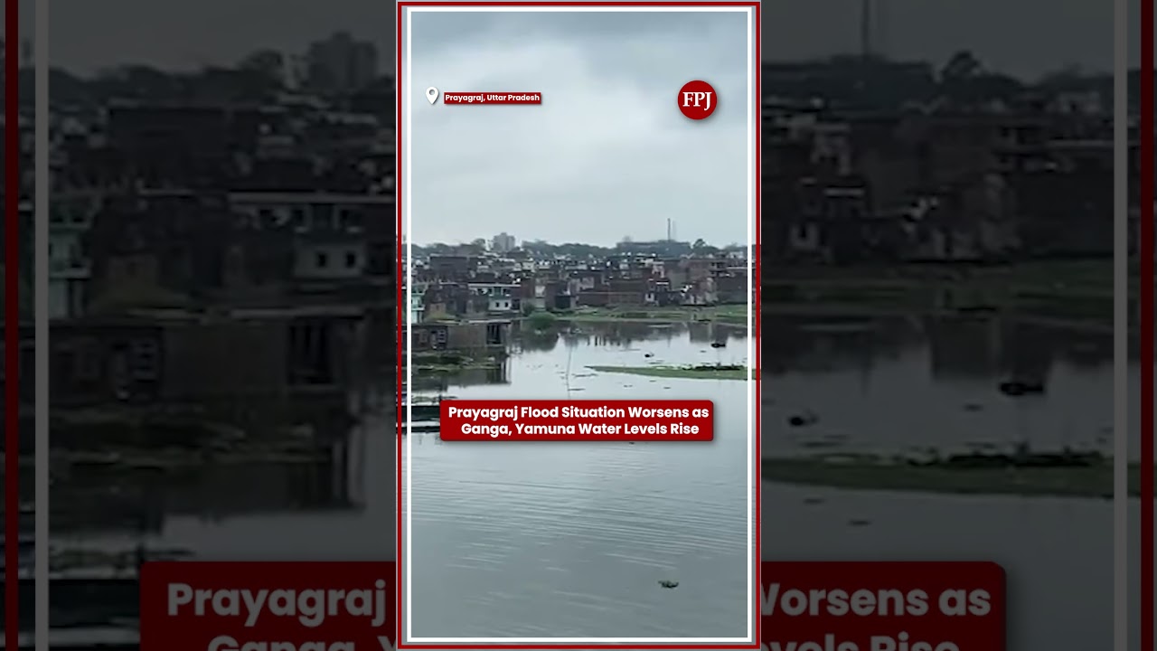 Flood Alert in Prayagraj: Rising Ganga, Yamuna Flood Riverbank Settlements