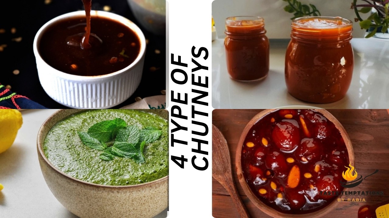 4 Type of Chutney/Sauces Recipes |Ramadanspecial |QuickandEasy |TastyTemptations byrabia
