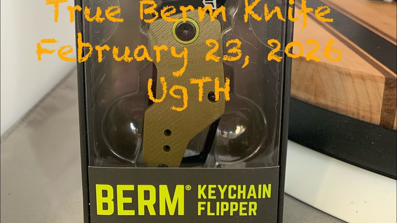 True Berm Keychain Flipper Knife!