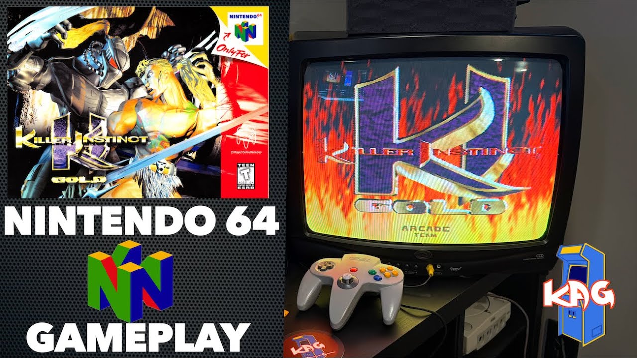 Killer Instinct Gold Play Through on a Nintendo 64 with a CRT