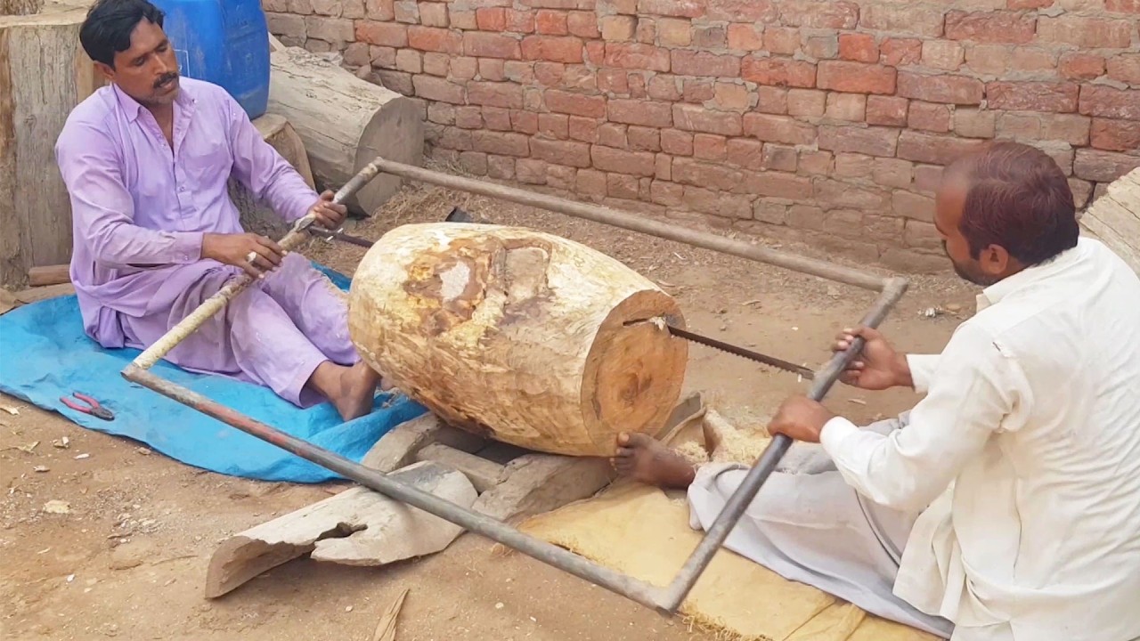 Amazing Process Of Making Wooden Drum