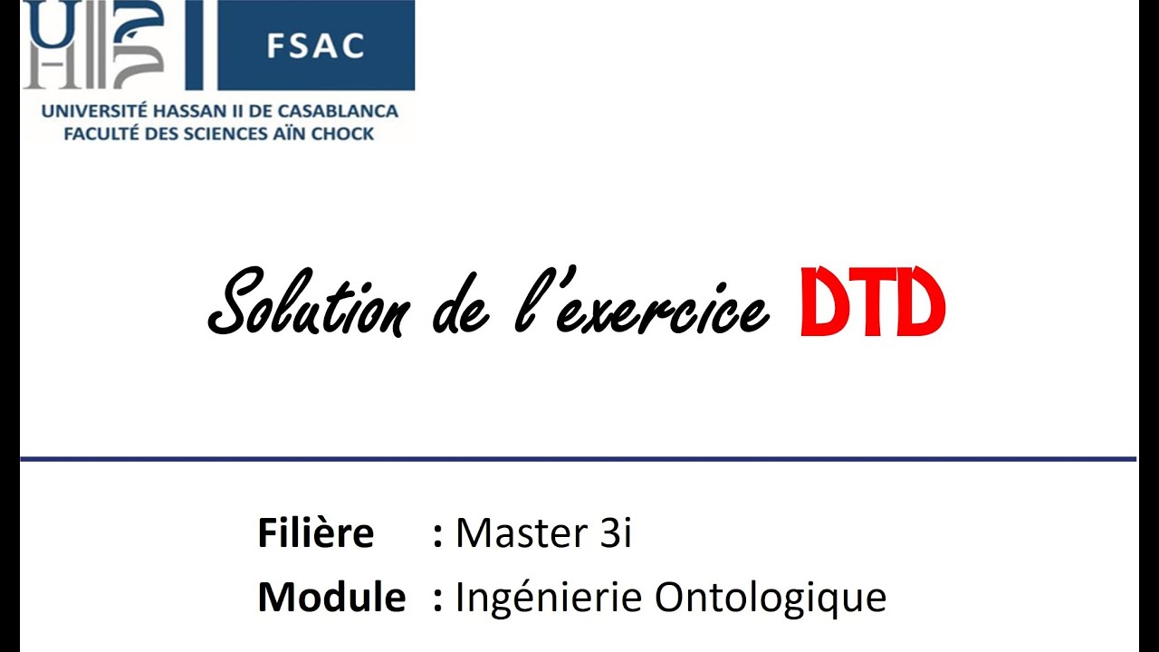 solution Exercice DTD