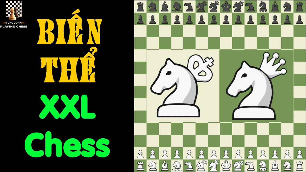 Biến Thể Cờ Vua - XXL Chess (Bàn Cờ Siêu To Khổng Lồ) || TungJohn Playing Chess
