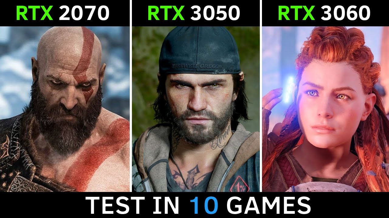 RTX 2070 vs RTX 3050 vs RTX 3060 | Test in 10 Games | 2022