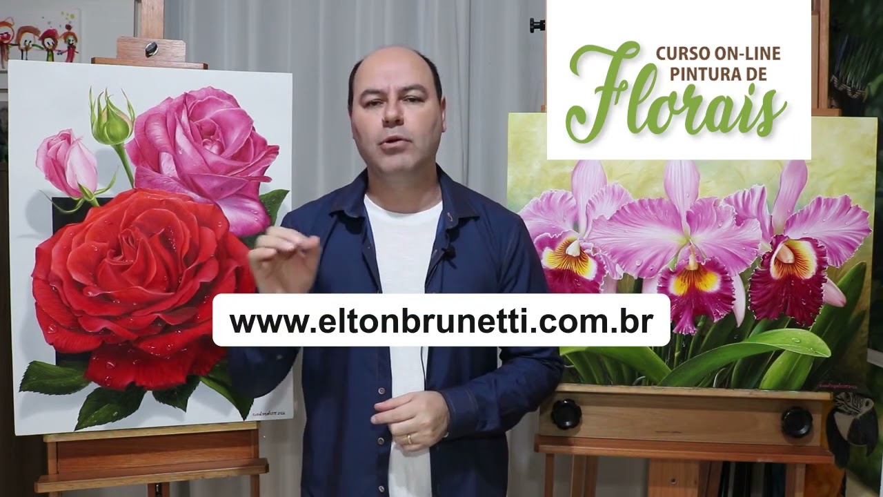 Novo curso online de pintura de florais