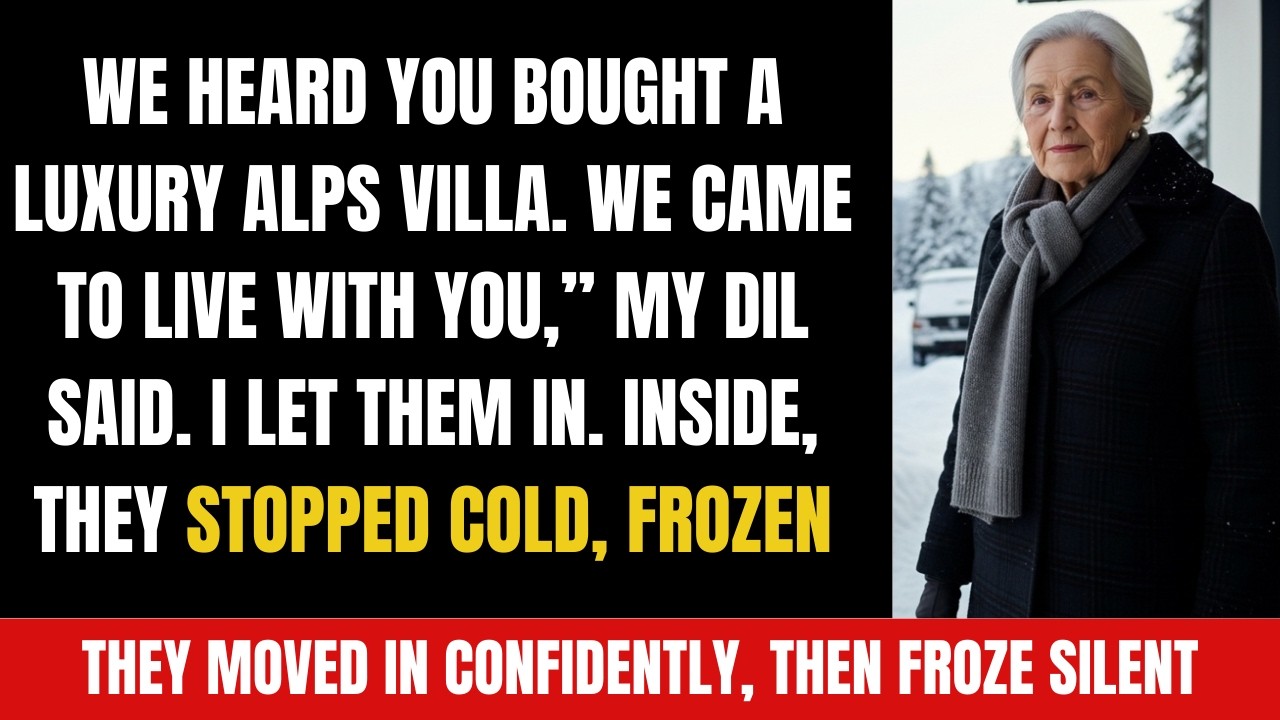“We are moving in!” my daughter-in-law took over my Alps Villa and froze inside