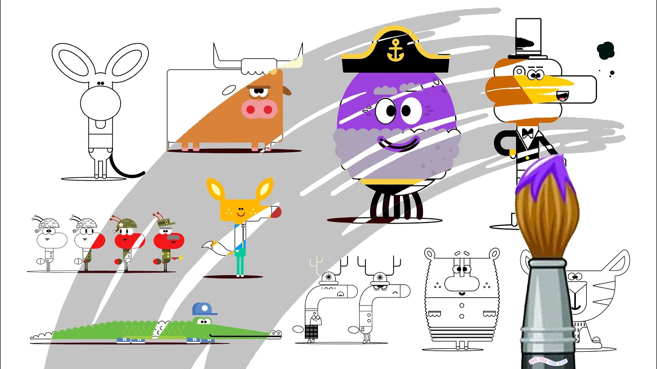 Colouring | Hey Duggee | Characters From A-Z | Print and Colour with Me!