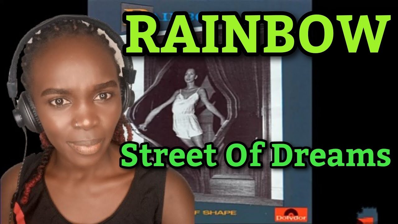African Girl First Time Hearing Rainbow - Street Of Dreams | REACTION