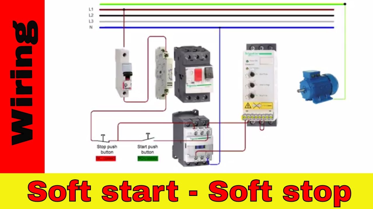 How to wire Soft Starter and contactor. v.1