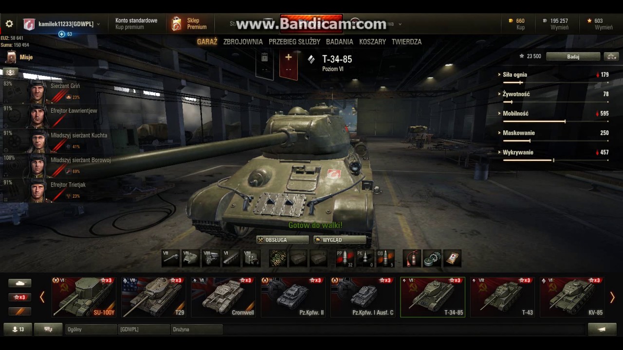 World of tanks #1 Moje czołgi i garaż