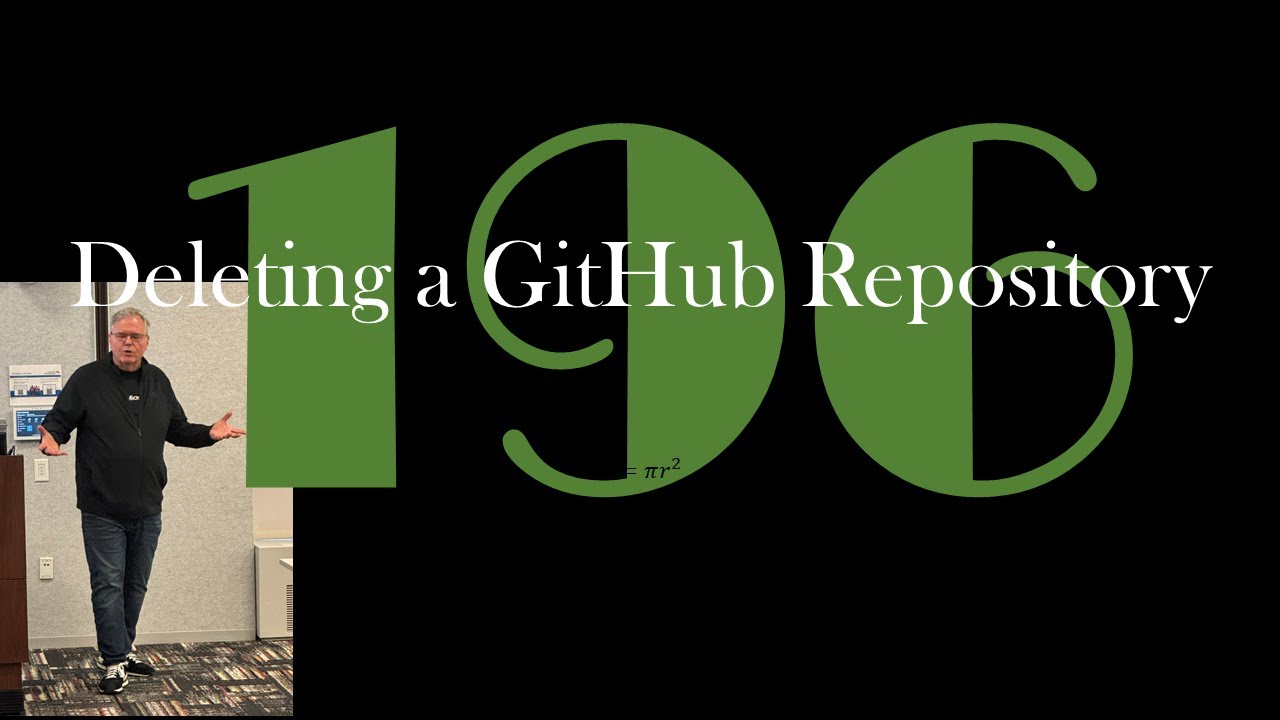 Deleting a GitHub Repository [GCast 196]