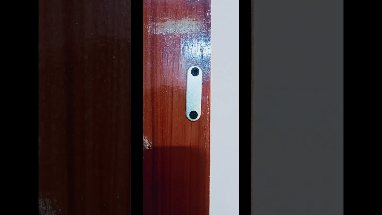 how to install door catcher | fixing a magnetic door catcher easily