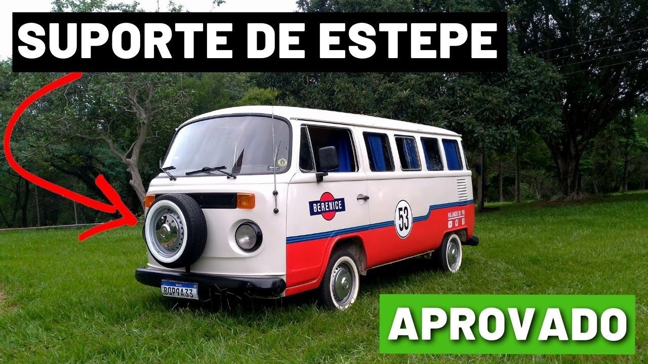 SUPORTE DE ESTEPE BARATO PARA KOMBI  |  Viajando de Vw #ep138