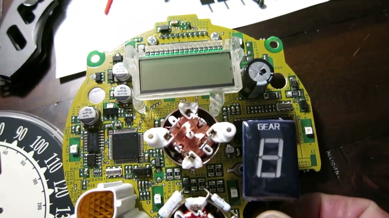 HOW TO INSTALL  A GEAR INDICATOR ON A 2008 KAWASAKI VULCAN SPEEDOMETER DISPLAY