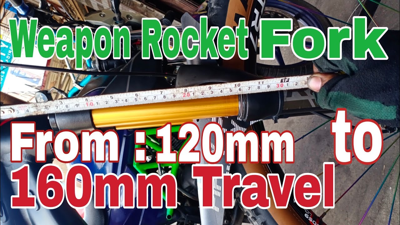 How to adjust travel Weapon Rocket Air fork 34mm