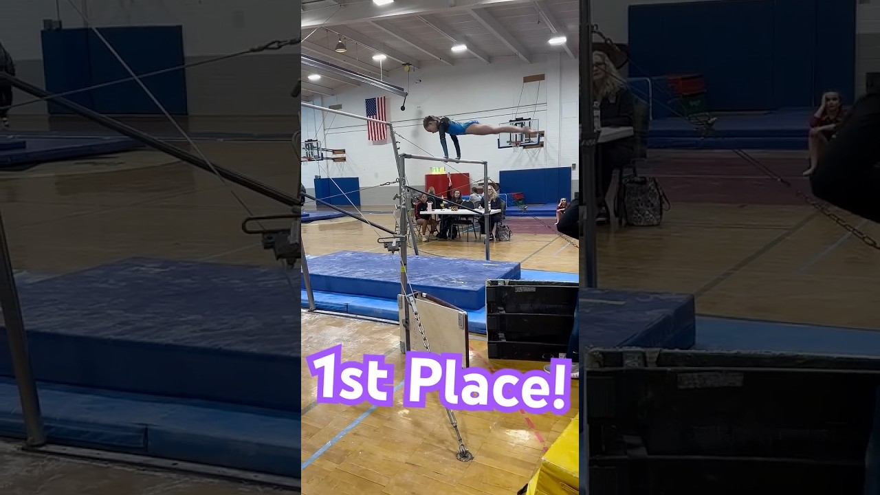 Level 3 bar routine. 1st Place 9.80 &mdash;2024 #gymnasticsbars @EllyMaysgymnastics