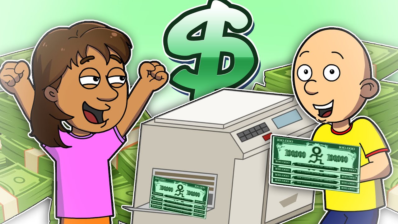 Dora Uses The Copier To Print Money/Dora & Caillou Get Arrested