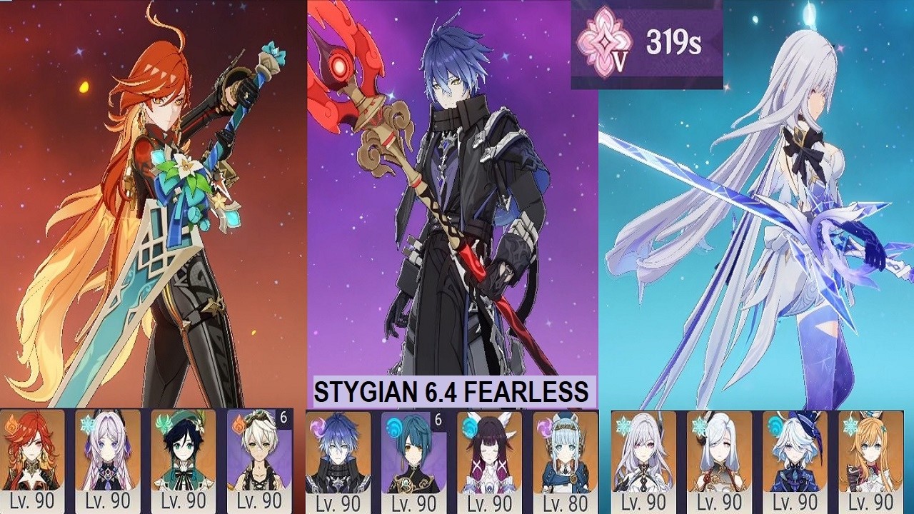 Stygian 6.4 Fearless - C0 Mavuika C0 Flins C0 Skirk 【Genshin Impact Luna V】