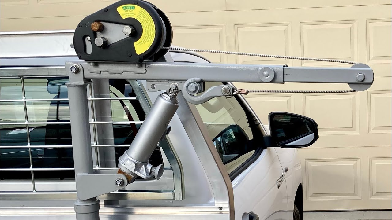 Homemade hoist for my new ute.