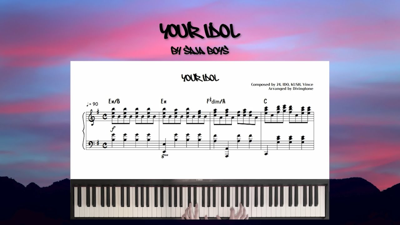 Saja Boys (사자 보이즈) - Your Idol | KPop Demon Hunters | Piano Cover + Sheet (피아노 커버 + 악보)