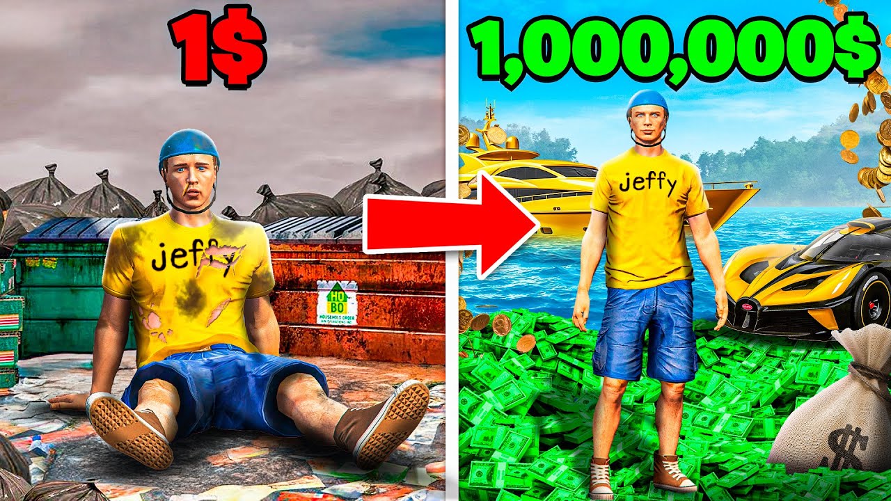 Jeffy's POOR To MILLIONAIRE Story In GTA 5!