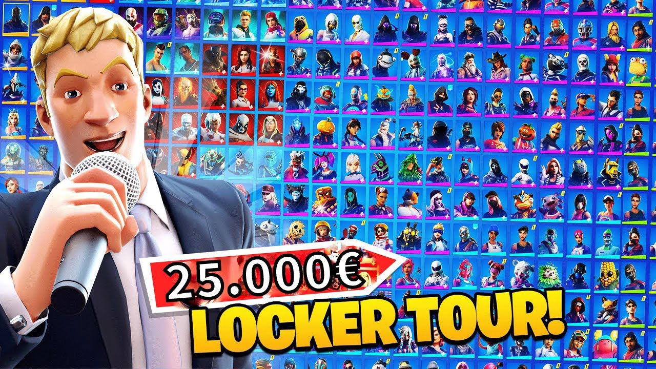 Mein 25.000€ SPIND 💲 Alle Seltene Skins, OG Skins, Spitzhacken und Gleiter in Fortnite