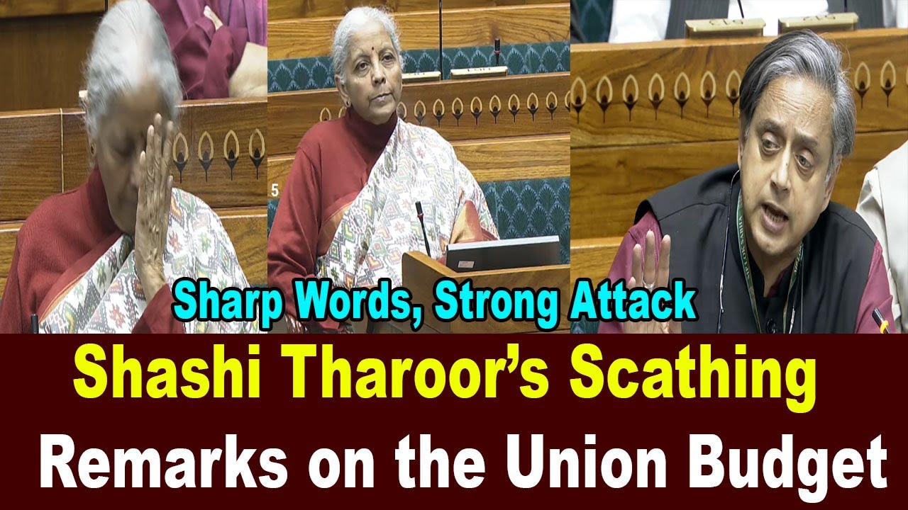 Shashi Tharoor Dynamic Speech in Parliament | Lok Sabha 2026 | Union Budget