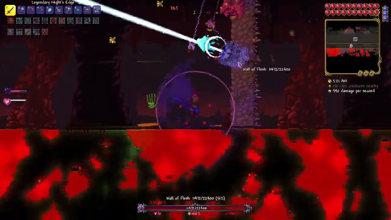 Wall of Flesh (Eternity mode Terraria)