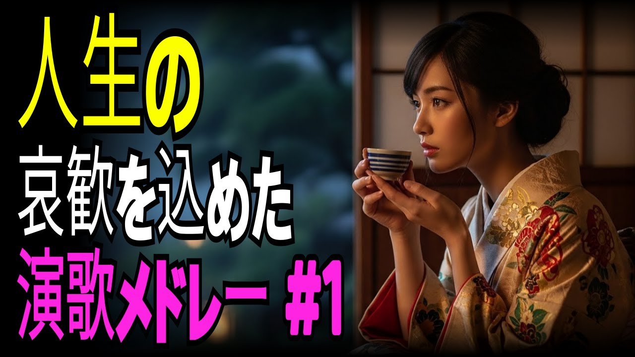 【青春演歌】人生の哀歓がしみる心揺さぶる演歌メドレー