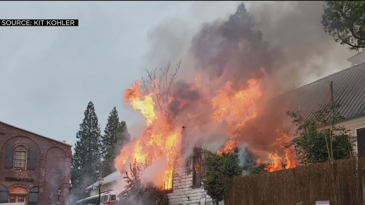 Flames Tear Through Nevada City Home Hours After Snow Storm
