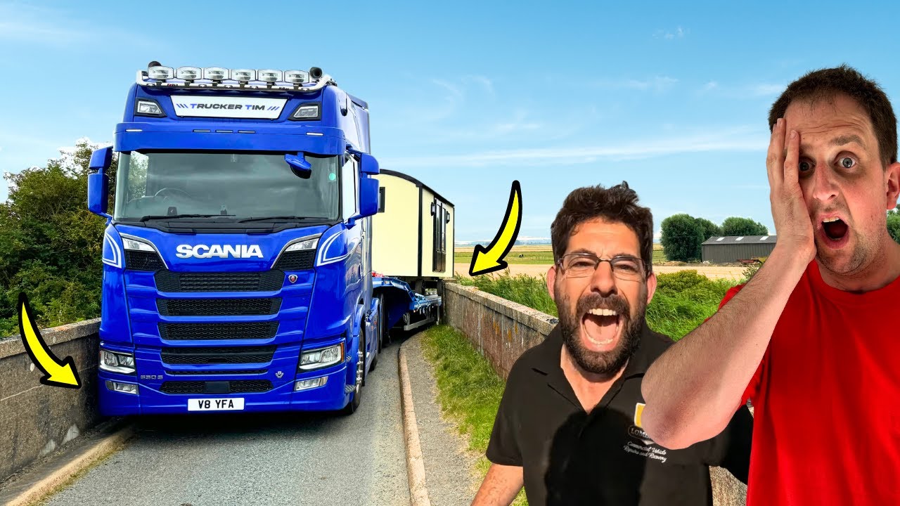 ЗАСТРЯЛ НА УЗКОМ МОСТУ!? | ШОН В ЯРОСТИ | #truckertim