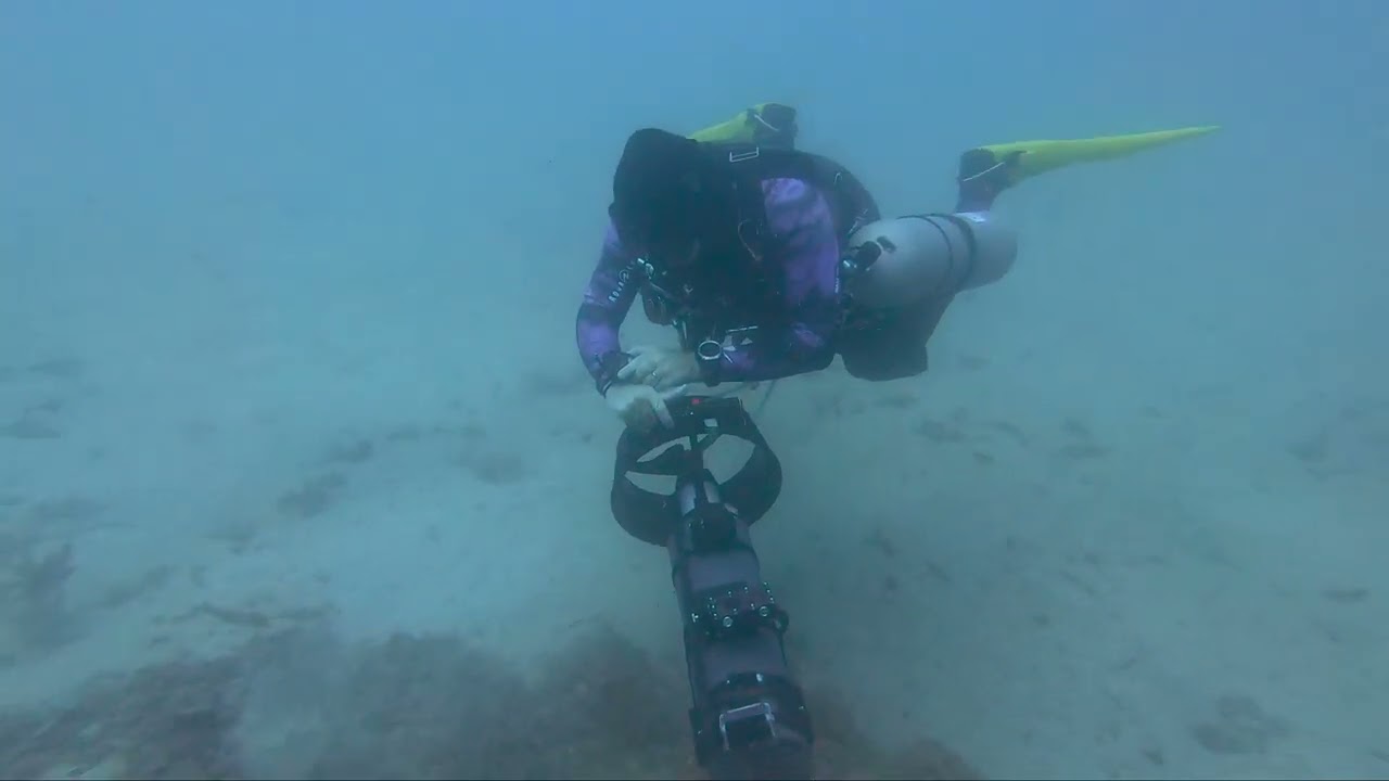 Diving in Achziv Canyon dpv deco - צלילה בקניון אכזיב