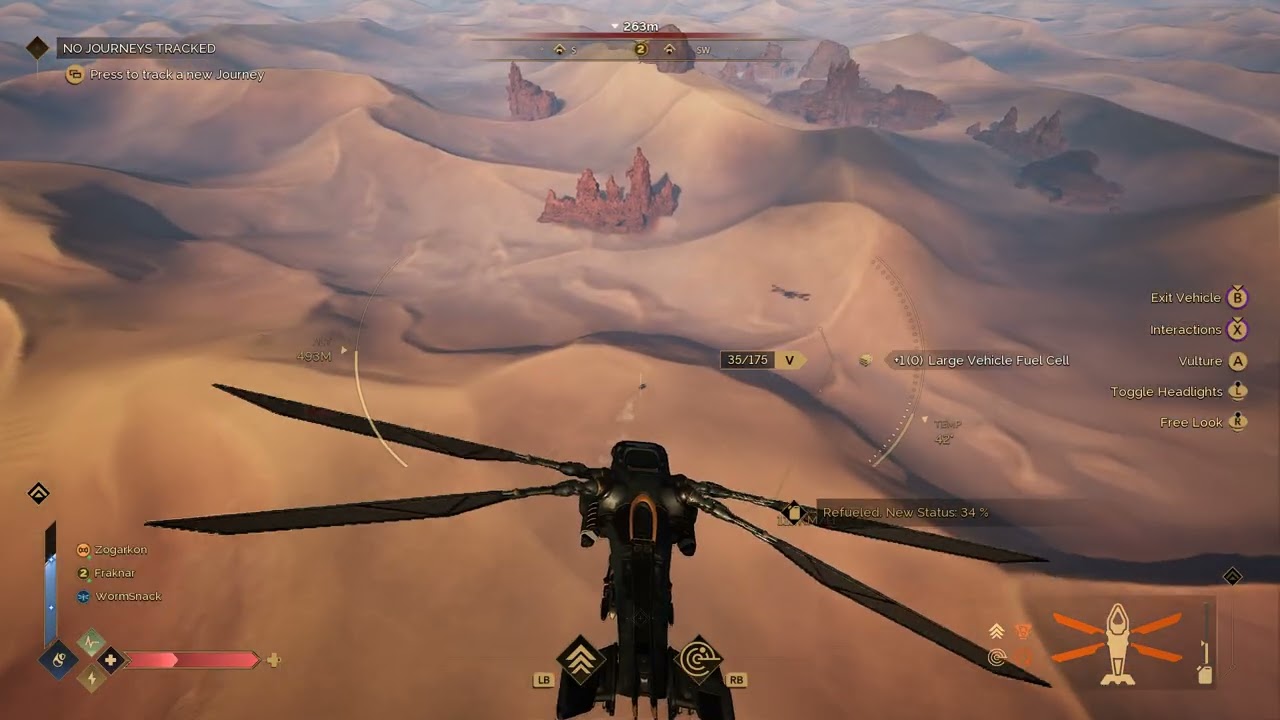 Dune Awakening Deep Desert Treadwheel Race Aerial view