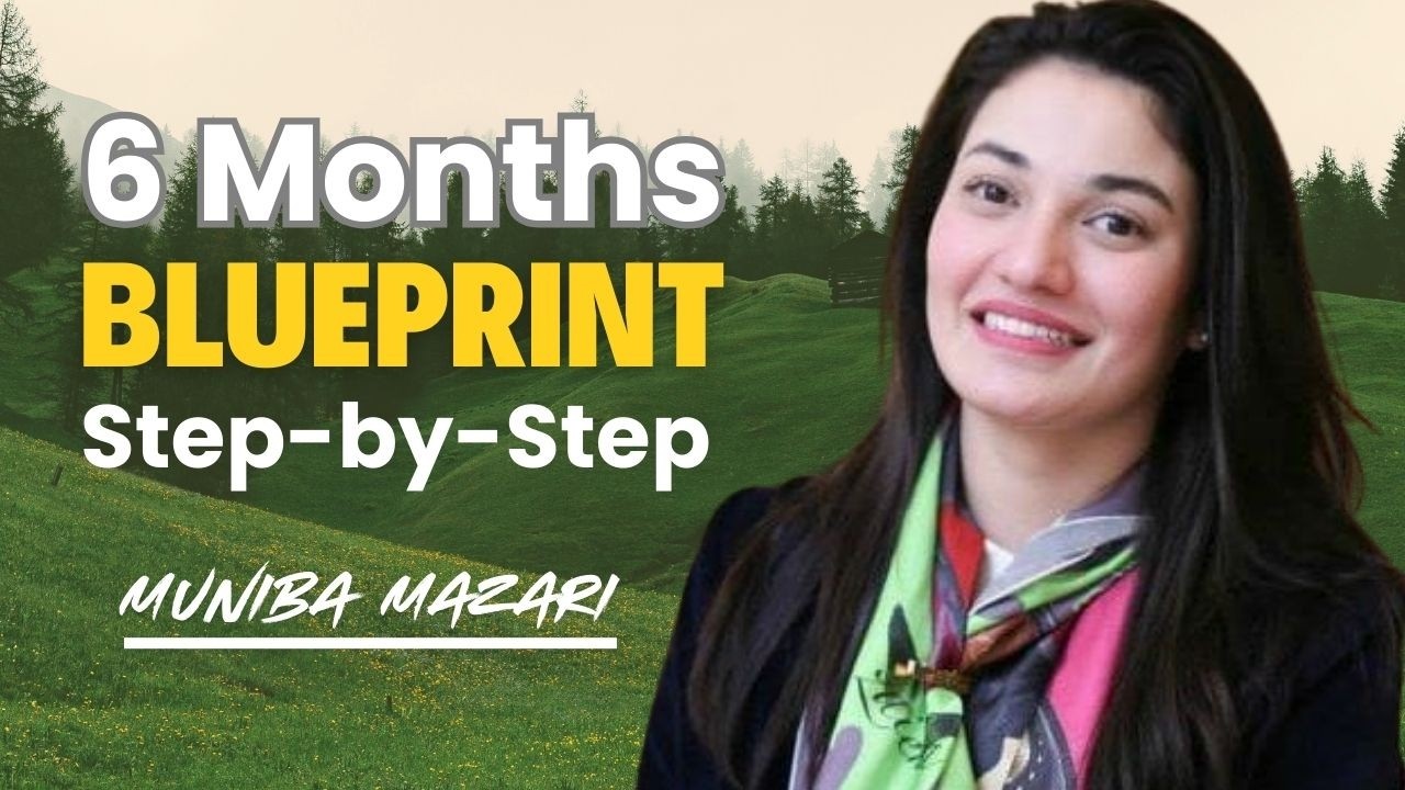 In 6 Months | Step-by-Step Blueprint | The Plan That Changes Life | Muniba Mazari Motivation