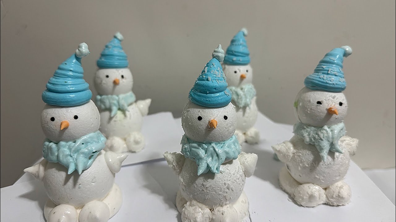 Новогодние зефирные ⛄️ снеговики