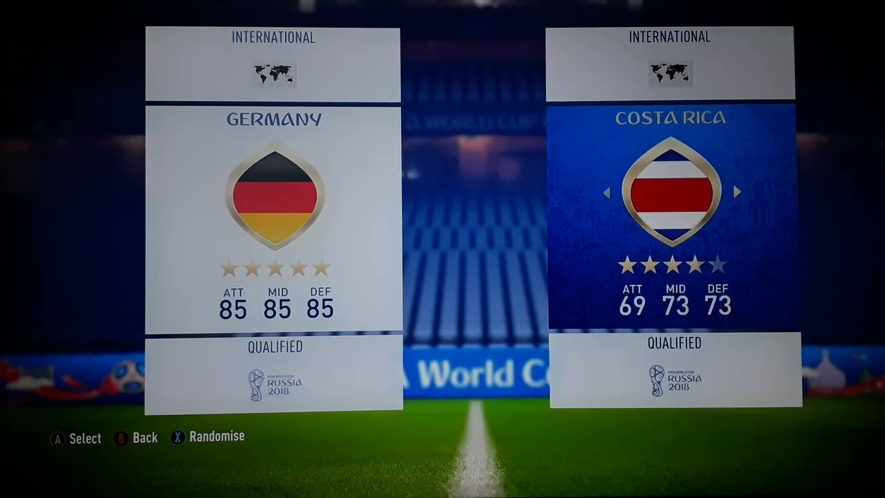 لعبة  Fifa 18 / تحديث كأس العالم 2018 /شرح المنتخبات 💚