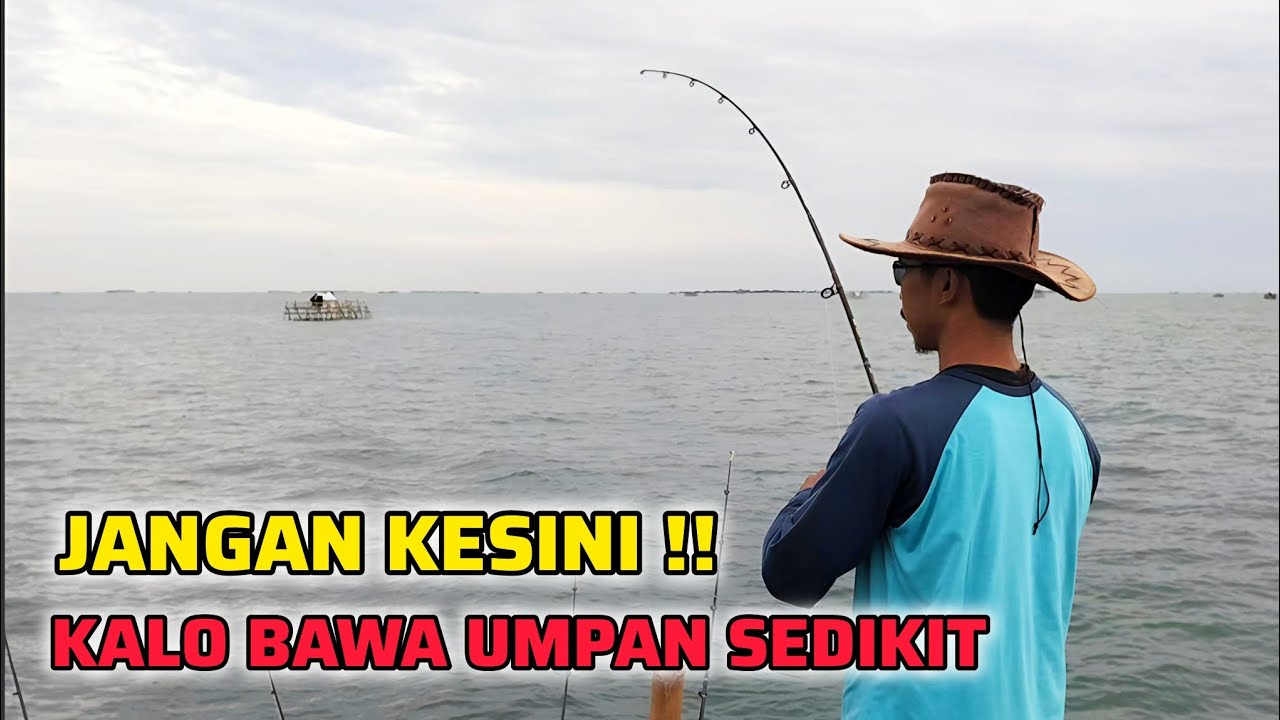 Ampunn dah !! Strike bertubi - tubi mancing di spot ikan predator  || bagan bang buang tanjung kait