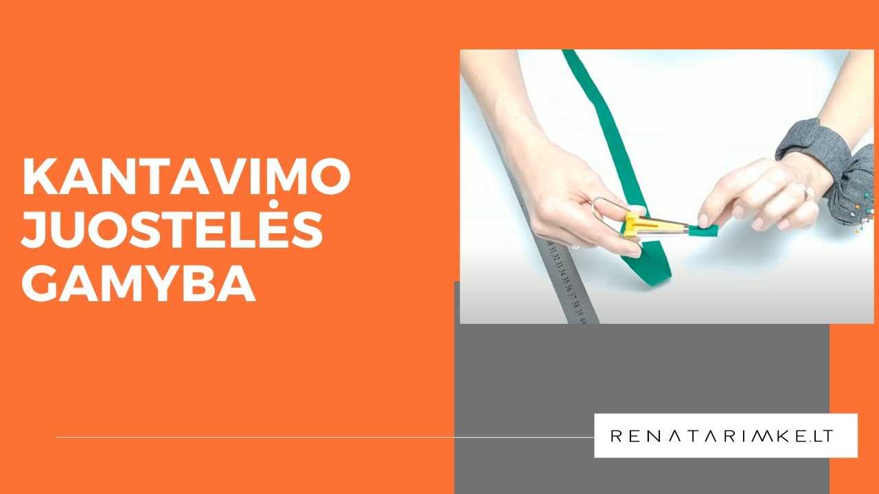 Siuvimo kursai internetu 10 pamoka siuvimo pamoka. Kaip pasigaminti kantavimo juostelę?