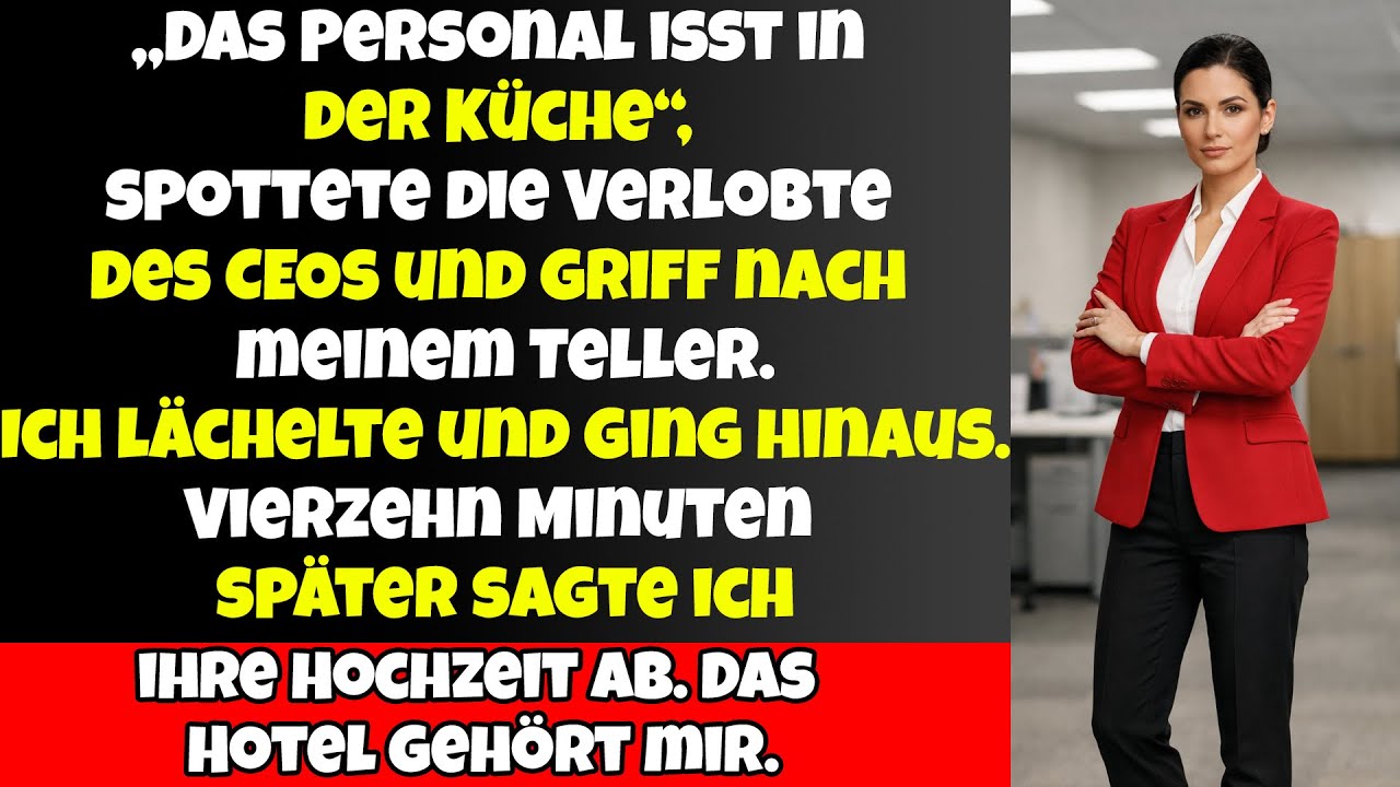 Sie dachte, ich bin das Personal. Vierzehn Minuten später gehörte ihr Hochzeitssaal mir.